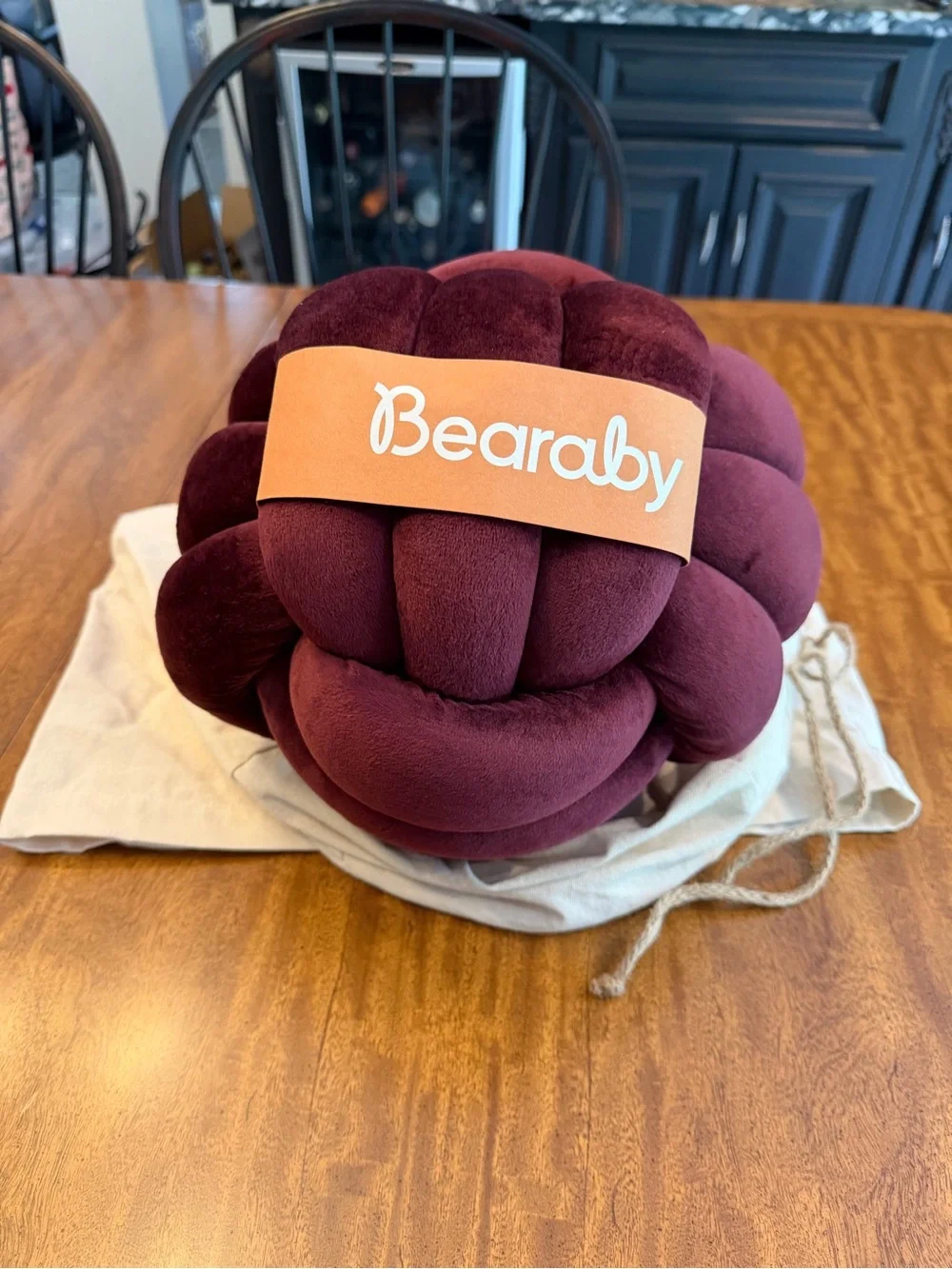 BEARABY Large Hugget Weighted Knot Pillow